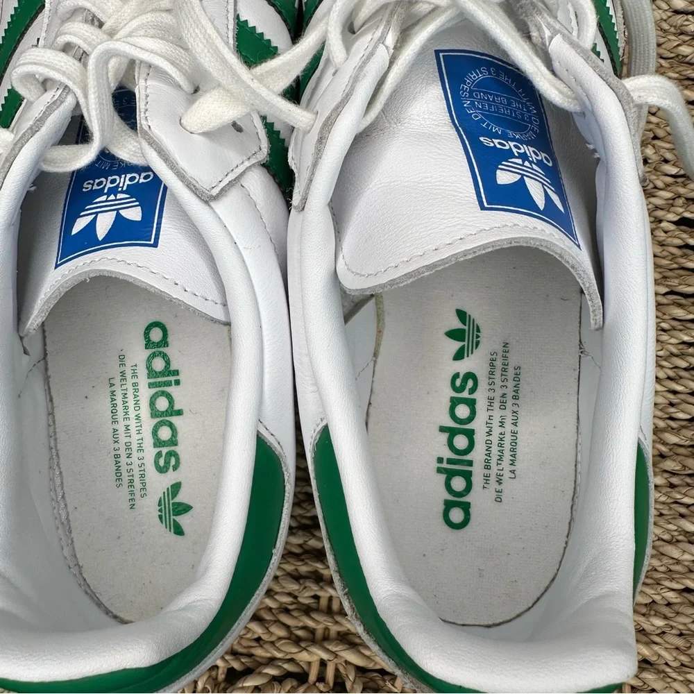 Adidas Samba OG Leather Sneaker Green Sz M 10.5/W 11.5 - Picture 6 of 13